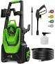 Pressure Washer, 5000PSI 3.2 GPM Power Washer with 35FT Power Cord 20FT Hose Electric Pressure Washers 4 Tips 500ML Foam Canno for Car, Patio