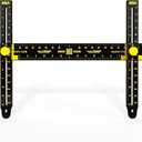 Hang It Perfect Picture Hanging Tool, Mirror Hanging Hardware, Adjustable, Metal, Black, 24"