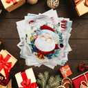 3 x Dtf Transfers Ready to Press - 30 Pcs Christmas Iron on Patches for T-Shirts, Christmas Decoration Heat Transfer Designs Vinyl Stickers, Iron on Decals for DIY Home Clothes Bags