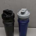 Smartshake Lite 2-Pack Protein Shaker Bottle 800 ml | 27 oz - Leakproof Screw-on Lid - BPA Free – Unisex - Mist Gray, Army Green, Black, Navy Blue