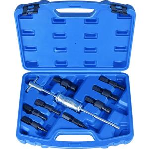 BTSHUB 9pcs Blind Hole Collet Bearing Puller Set, Slide Hammer Bearing Puller Set With Expandable Collets 8mm-32mm, Internal Bearing Extractor Puller Removal Tool Kit
