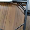 JOYMOOP 47.2" Folding Desk - Brown, No Assembly Large Size Foldable Desk for Home, Office, Wooden Top Folding Computer Desk for Working, Writing, Studying, 47.2" Width