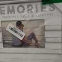 Malden International Designs 4x6 Memories Sentiment Picture Frame Memories Some Moments Last A Lifetime Raised Sunwashed Contrasting Stripes Gray Screenprinted Text