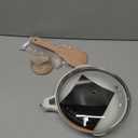 ESLITE LIFE Nonstick Frying Pan Skillet with Lid, Healthy Granite Coating Egg Omelette Pan Stone Cookware Chef's Pan, PFOA Free(Cream, 8" w/Lid & Spatulas)