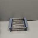 BLYPHOO Dish Drying Rack Kitchen Sink Organizer: Expandable Stainless Steel Dish Drainer  Rustproof Sink Dish Drying Rack  Upgraded Dish Racks for Kitchen Counter with Adjustable Arms Holder