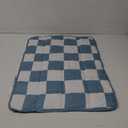 yescool Weighted Lap Blanket 2 Pounds Cooling Weighted Lap Pad, Plaid Small Weighted Blanket, Blue Weighted Throw Blanket for Travel Indoor Outdoor, 20"x30"