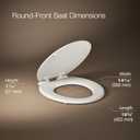 " KOHLER 20455-96 Ridgewood Round Soft Close Toilet Seat, Quiet-Close, Wood Toilet Seat, Home Essentials, Biscuit"