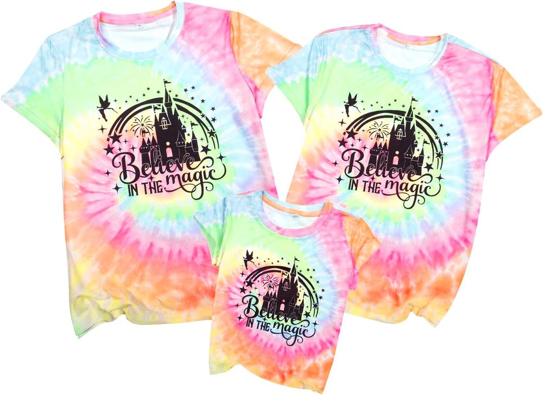 BANGELY Family Vacation Shirts 2026: Magical Family Matching Outfits Family Trip T-Shirts Casual Summer Travel Tops