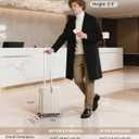 Hanke 20 Inch Expandable Carry On Luggage Airline Approved Top Opening Hard Shell Suitcases with Wheels Lightweight Travel Luggage Carry On Suitcase for Woman Men-Ivory White