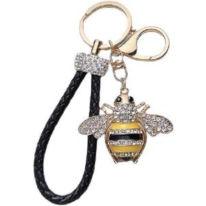 Funny Bee Keychain Keyring Sunflower Bumble Bee Charm Keyrings (N1)