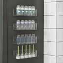 MGY 4Pack Clear Magnetic Baby Bottle Organizer for Refrigerator, Space-Saving Storage for Baby Bottles,Bottle Organizer for kitchen