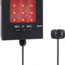 Adjustable Garage Parking Sensor with Tri-Color LED Distance Indicator, Ultrasonic Detection & Auto/Manual Modes for Safe Indoor Parking