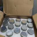 Mason Jars 8 oz 15 Pack- Small Mason Jars With Silver Lids -1/4 Quart Canning Jars| Storage Glass Jars With Lids For Jelly, Jam, Honey, Pickles - Spice Glass Jars - With 30 Chalkboard Labels