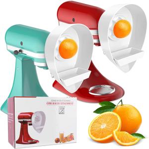 Juicer Attachment for Kitchenaid Stand Mixer with 2 Size Reamer, Citrus Juicer Attachments for Kitchen aid Accessories and attachments