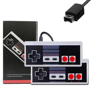 Classic Wired Controllers 2-Pack for Mini Console & Classic Edition 2016/2018 Remake, 9.8FT Cables, Fully Compatible with Windows