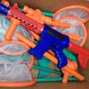 Marlrin Shooting Games Toys for Age 5 6 7 8 9 10+ Year Old Boys, Kids Toy Sports & Outdoor Game with Moving Shooting Target & 2 Popper Air Toy Guns & 24 Foam Balls, Gifts for Boys and Girls