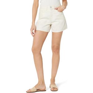 The Drop Women's Rowan Flared Denim Short (37, Ecru)
