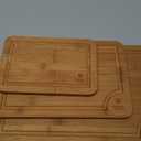 ROYAL CRAFT WOOD Premium Cutting Board Set – Carbonized Bamboo & Wooden Cutting Boards for Kitchen Meal Prep, Durable Butcher Block for Meat with Side Handles, Deep Juice Groove, Charcuterie &Chopping