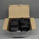 ANNKUT Bed Risers 10 inch Heavy Duty,Elevation in Heights 1,2,3,4,5,6,7,8,9,10 InchAdjustable Furniture Risers for Chair Table and Desk Legs Lifting (4 Pack,Black) (Square)