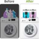 Glass Laundry Detergent Dispenser, 128 oz / 3.5L Fabric Softener Dispenser for Laundry Room Organization, Detergent Holder with Plastic Spigot (Black, 1 Pack)