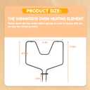 WB44K5018 Oven Bake Element, 240V Genuine OEM Replacement Part Compatible with GE Hotpoint Kenmore