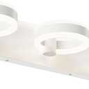 LED Bathroom Light Fixtures, 24inch White Vanity Lights, Modern 3 Light Acrylic Wall Sconces, 350 Rotatable Wall Lighting Fixture Over Mirror
