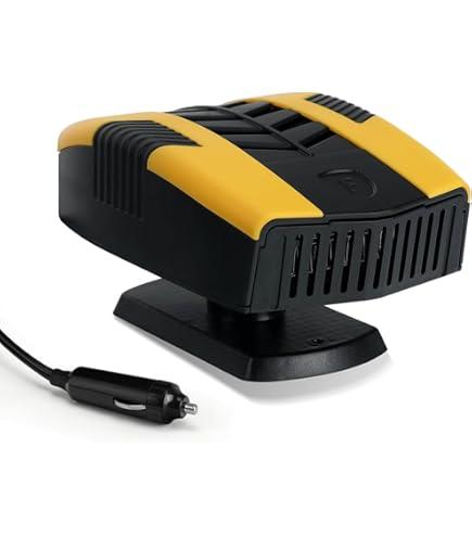 Pycoal Car Heater, 12V Portable Heater for Car Fast Heating Defogging & Defrosting, 2In1 Heating & Natural Wind Car Defroster, 360° Rotary Portable Car Heater with Automatic Poweroff Protection