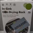 JASIWAY Dish Drying Rack in Sink, Expandable Stainless Steel Dish Drainers for Kitchen Counter, Dish Dryer Rack for Inside Sink, Over The Sink Dish Racks with Utensil Holder, Silver