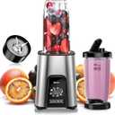 VEWIOR Smoothie Blender, 900W Personal Blender for Shakes and Smoothies, Blenders for Kitchen, Smoothie Juice Mixer with 2 * 22Oz BPA-Free To-Go Cups (6 Pieces)
