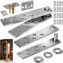 Hidden Door Pivot Hinge Heavy Duty 200Lb Capacity for Wood Door Secret Bookcase Murphy Closet Hardware 2PCS