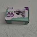 Door Lever Locks (4 Pack) - Prevents Toddlers from Opening Doors - Durable ABS with 3M Adhesive - Easy One-Hand Operation for Adults, No Tools Needed (White)