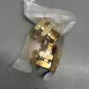 Brass Pipe to Hose Connector Fitting, Female Pipe Thread x Male 3/4 Hose Thread(2 Pack) (3/4NPT female to 3/4 GHT male)