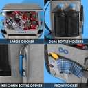 Insulated Backpack Cooler - 54 Cans, 24 Hour Cooling, Wider Straps, Lightweight Leak Proof Liner, Portable Cooler Backpack Bag for Men Women Beach Picnic Travel Lunch Camping - Everlasting Comfort (Gray)