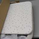 ANGELBLISS Baby Bassinet Bedside Sleeper, Easy Folding Portable Bassinet for Baby with Wheels, Adjustable Height, Included Mattress (Beige)