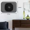 3 x Wall Plate Cover Compatible with New 2022 Ecobee Smart Thermostat Premium & 2022 Ecobee Smart Thermostat Enhanced, Programmable WiFi Thermostat Accessory, Grey