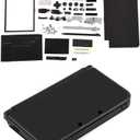 Replecement Case for 3DS LL, Full Housing Case Cover Shell Repair Parts Complete Replacement Kit for 3DS XL Black