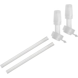 CamelBak Eddy+ Kids Replacement Bite Valves and Straws, SpillResistant EasyClean Refresh Kit, 2Pack, Clear