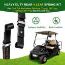 Upgraded Heavy Duty Rear 4-Leaf Springs Kit for Club Car Precedent 2004-Up, Tempo & Onward 2017-Up Golf Cart Suspension with Bushings Sleeves U-Bolts Replace #102509301 102513001 Load Support