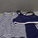 Aleumdr Womens Athletic 3 Piece Tankini Swimsuits with Shorts Swim Tank Tops with Sports Bra and Boyshorts Bathing Suits M