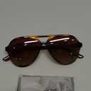 SOJOS Classic Polarized Aviator Sunglasses for Women Men, Retro Trendy Aviators Shades SJ2201 (Dark Tortoise/Brown)