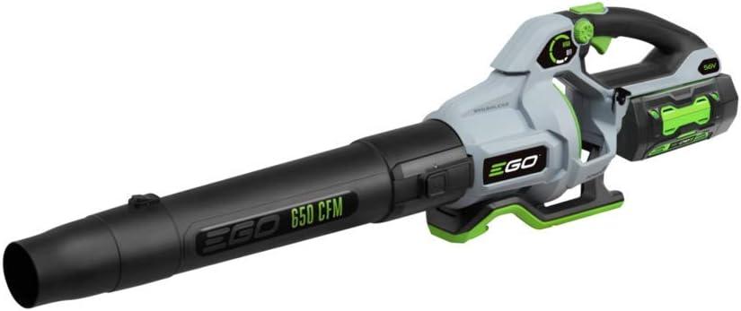 EGO POWER+ Leaf Blower, Cordless Electric 650 CFM, Includes 56V 5.0Ah Battery and Charger - LB6504