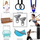 BeneLabel 2 Pack Silent Swing Hanger Heavy Duty Stainless Steel Swing Hook with Swivel Bearing for Hammock Chair, Porch Swing, Yoga Silk, Punching Bag 1000 lbs Capacity