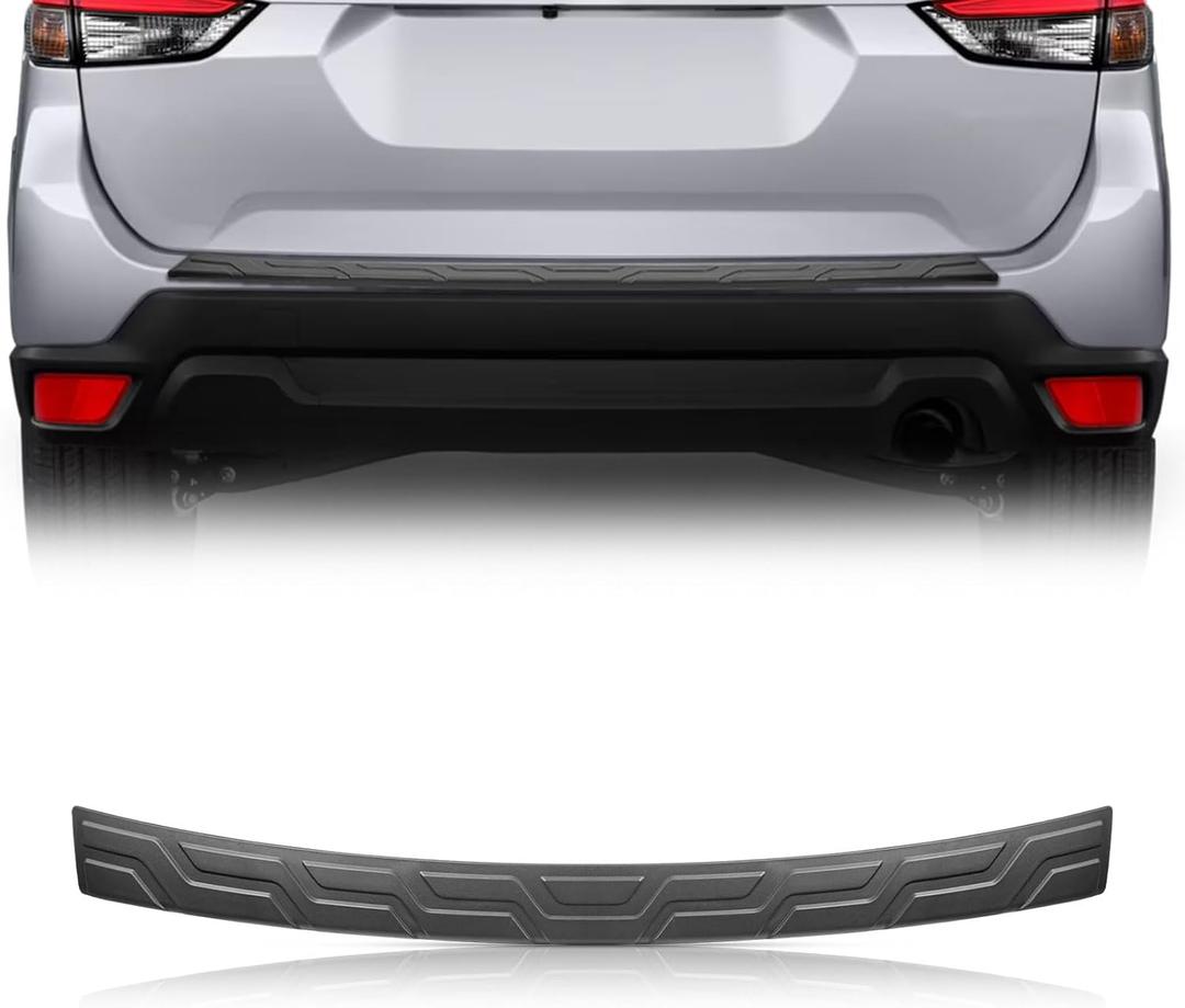 Rear Bumper Protector Compatible with Subaru Forester 2019-2024 Trim Cover Scratch Resistant Trunk Door Entry Guards Trunk Door Sill Cover Scuff Plate Strip Protection