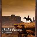 A PLUS MAX 18x24 Picture Frame Brown Light Weight Wall Mount