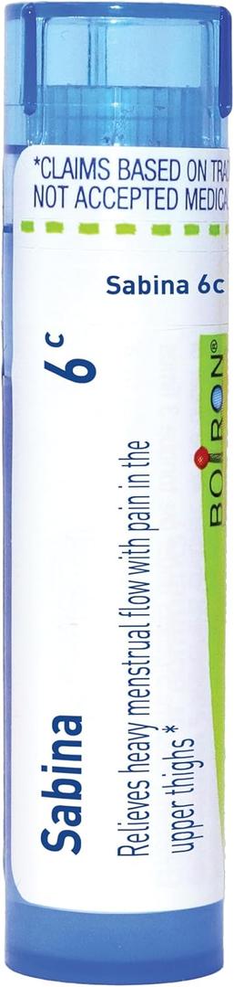 3 x Boiron Sabina 6C Homeopathic Medicine for Menstruation - 80 Pellets (80 Count (Pack of 1))
