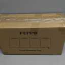 FEPPO Electric Warming Tray, 4-in-1 Food Warmers for Parties Buffet with 10 Temp Settings and Timer, 33"x15" Glass Surface Warming Mat for Food, Modular Buffet Hot Plates for Catering and Gatherings (Black&gold)