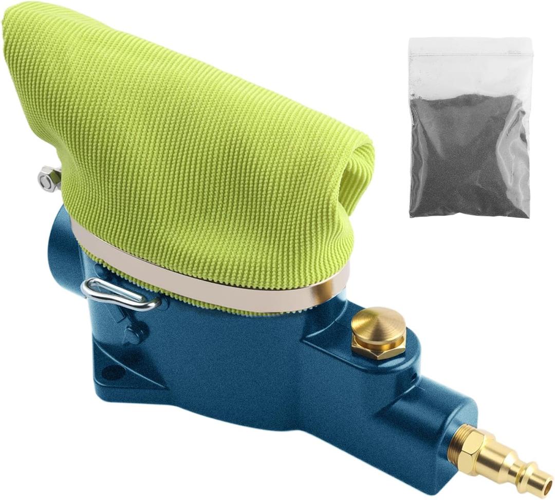 Pneumatic Spark Plug Cleaner Tool,Aluminum Spark Plug Cleaner Sandblaster for Carbon Deposit Cleaning,Universal Sand Blasting Sparks Plugs Cleaners Automotive Tools