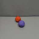 Sensory Stress Balls - Fidget Toys for Adults & Teen, Silicone Polyhedron Hand Therapy Ball with Beads Inside Relief Stress Squeeze Toy for Autism & ADHD, Office Desk Toy (Orange/Purple)
