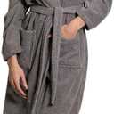 Turkuoise Soft & Absorbent Towel Robe, 100% Cotton Turkish Terry Cloth Kimono Bathrobes for Women (M)