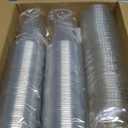 AOZITA 120 Sets - 24oz Clear Plastic Cups with Lids, Disposable Cups With Straw Slot Lids for Cold Drinks, Milkshake, Smoothie, Iced Coffee and TO-GO Drinkings